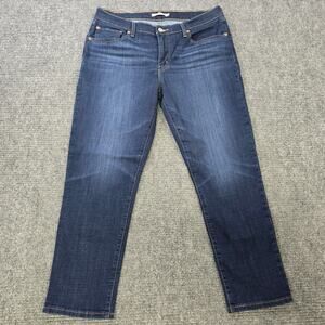Levi's Boyfriend Jeans Womens 32x27 Blue Stretch Mid Rise